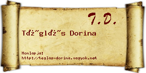 Téglás Dorina névjegykártya
