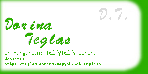 dorina teglas business card